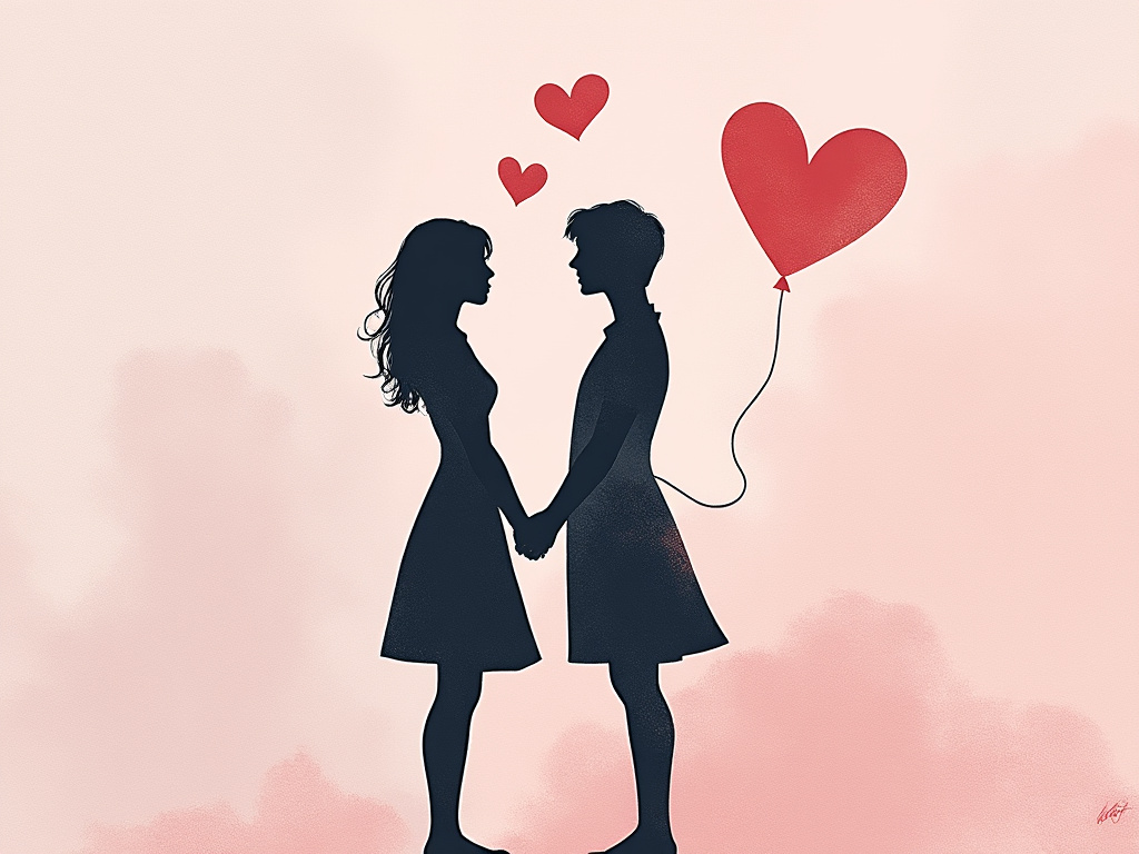 Couple embracing intimately
